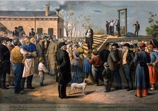 L'exécution du patriote italien Felice Orsini, auteur de l'attentat contre Napoléon III