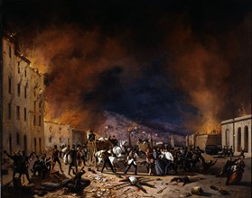 Les dix journées de Brescia. Combat du 31 Mars 1849. La défense de la Porta Torrenuova