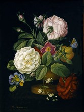 Krause, Roses, primevères et tulipes