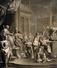 Lucius Junius Brutus orders the beheading of his sons Titus and Tiberius