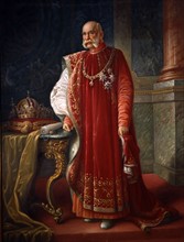 Portrait de François Joseph d'Autriche en costume impérial