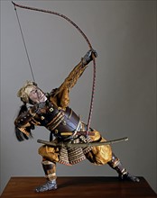 Statuette d'archer japonais