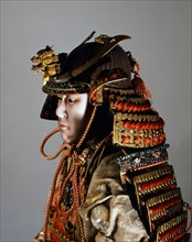 Statuette of samurai (detail)