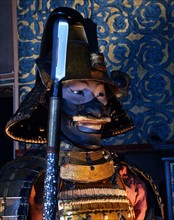 Armure de Samourai avec sa lance (détail)