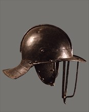 Bourguignotte: Burgundian helmet in burnished steel