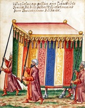 Turkish canopy tent to protect the Sultan