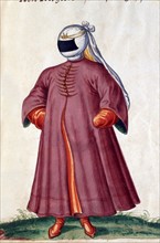 Femme arabe portant la burqa
