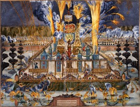 Fireworks organized for Charles V's visit from Spain to Amsterdam