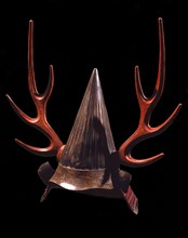 Japanese helmet with deer horns