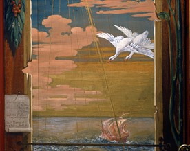Door of the Stibbert Museum painted by Frederick Stibbert (detail)