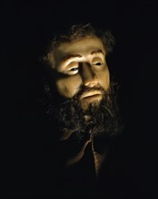 Portrait of Saint Francois of Assisi in ecstasyWax portrait of Saint Francois of Assisi in ecstasy