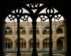 Cloister of the monastery of Hieronymites in Lisbon