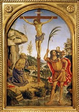 Il Pintoricchio, La Crucifixion avec saint Jérôme et saint Christophe