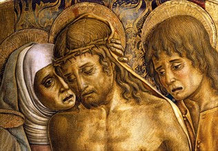 Vittore Crivelli, Lamentation sur le corps du Christ (détail)