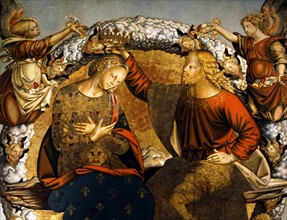 Bernardino di Mariotto, The Coronation of the Virgin Mary (detail)