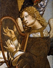 Bernardino di Mariotto, Le Couronnement de la Vierge (détail)