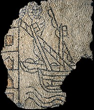 Mosaic: Christian ships attack the walls of Constantinople during the 4th Crusade