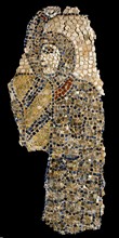 Mosaic: Soldier of the 4th Crusade with shield, chainmail and spear