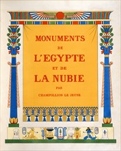 Frontispice de "Monuments de l'Egypte et de la Nubie", de Champollion le Jeune