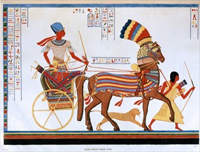 Champollion, Pharaoh Ramses II in his chariot