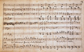 Copie manuscrite de la partition du drame musical "Armida" d'Antonio Salieri