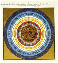 Reproduction de la mappemonde du 14e siècle "Archiloge Sophie"