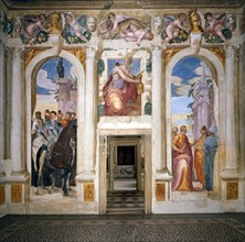 Giovanni Battista Zelotti, Décoration de la salle de Scipion