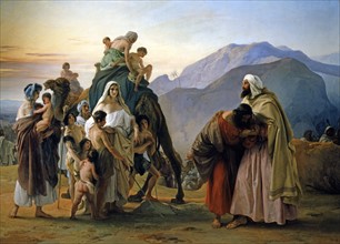 Hayez, Reconciliation of Esau with Jacob