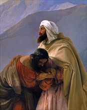Francesco Hayez, Réconciliation d'Esaü avec Jacob (détail)