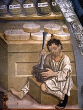 Fresco, Pharmacy Interior (detail)