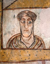 Fresque, Saint Proculus quitte Vérone à cause des persécutions des romains contre les chrétiens