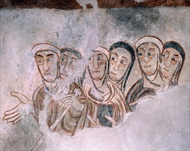 Fresque, Groupe de personnes dit "les disciples de Saint Proculus"