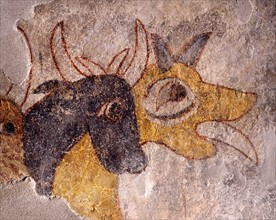 Fresque, Le troupeau de boeufs (détail)