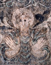 Fresco, Figure of an Angel (or Genius) defending the Altar