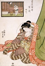 Utagawa Kunishada, "L'heure du dragon, la cinquième heure de la matinée"