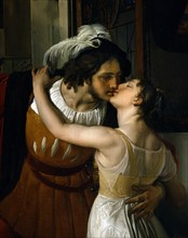 Francesco Hayez, Le dernier baiser de Roméo et Juliette (détail)