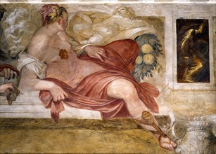 Giovanni Battista Zelotti, Femme avec vêtements et chaussures "à la romaine"