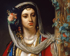 Portaels, Femme juive du Caire (détail)
