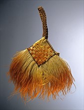 Ostrich feather handbag