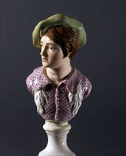 Bust of a young man on a pedestal
