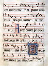 Folio 127r. Gregorian song. "Laudi"