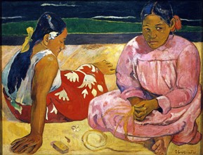 Gauguin, Women of Tahiti on the beach