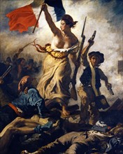 Delacroix, Le 28 Juillet. La Liberté guidant le peuple (28 juillet 1830). Détail.