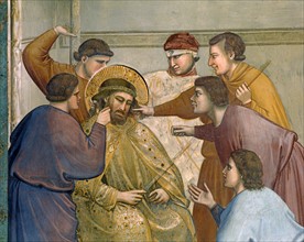 Giotto, Flagellation of Christ. The Coronation with thorns. Christ mocked