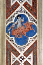 Giotto, Panneau décoré : Elie s'élève au ciel sur un char de feu