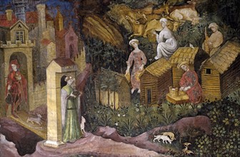 Fresque du Château de Buonconsiglio à Trente (Italie)