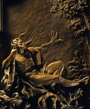 Scandellari, Hercules in the flames. Death of Hercules on Mount Eta. Detail.