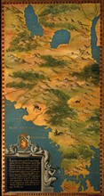 Ignazio, Bonsignori, Carte de la Patagonie et du détroit de Magellan
