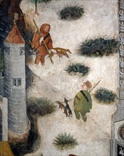 Fresco of the Castle of Buonconsiglio in Trento (Italy)