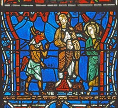 Vitrail de la cathédrale Notre-Dame de Chartres
